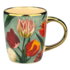 Typisch Hollands Tasse kleine hübsche Tulpen grün mit Gold