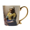 Typisch Hollands Luxury mug - Milkmaid (gold handle)