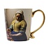 Typisch Hollands Luxury mug - Milkmaid (gold handle)