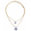 Typisch Hollands Halskette Mädchen mit Perle – Goldfarbe mit 2 Perlen, Perle und Symbol