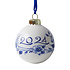 Heinen Delftware Delft blue decorated Christmas ball 2024