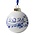 Heinen Delftware Delft blue decorated Christmas ball 2024