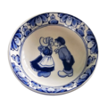 Heinen Delftware Delfts blauw schaaltje - Holland kuspaar-11.5cm