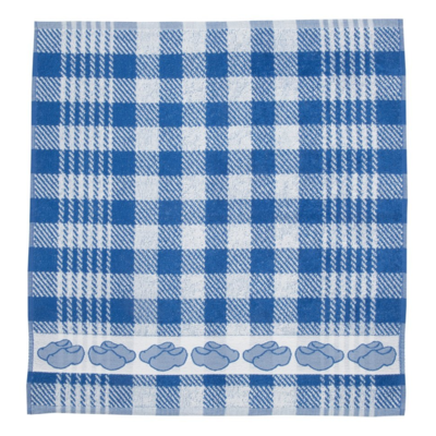 Typisch Hollands Handdoek - Klompen - Blauw