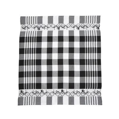 TTD Gifts Tea towel - Bicycle - Black and White