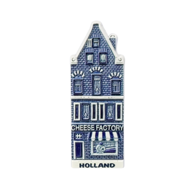 Matix Magneet - Gevelhuisje - Holland - Delftsblauw -Cheese factory