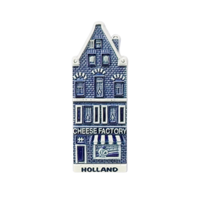 Typisch Hollands Magnet - Fassadenhaus - Holland - Delfter Blau - Käsefabrik