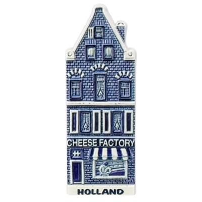 Typisch Hollands Magnet - Fassadenhaus - Holland - Delfter Blau - Käsefabrik