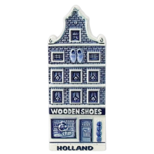 Typisch Hollands Magnet - Facade House - Holland - Delft Blue - Wooden Shoes