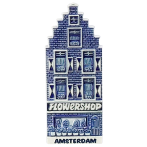 Matix Magnet - Facade house - Amsterdam - Delft blue - flower shop.