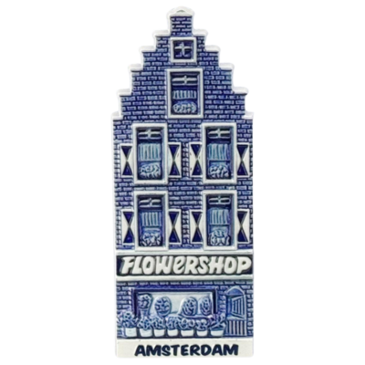 Matix Magnet - Fassadenhaus - Amsterdam - Delfter Blau - Blumenladen.