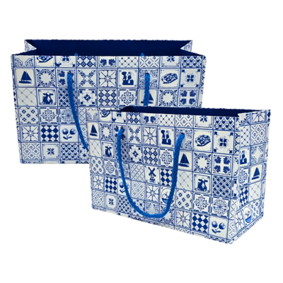 Typisch Hollands Gift bag Dutch decoration - Delft blue