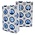 Typisch Hollands Paper gift bag Delft blue - with carrying straps, medium size