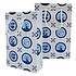 Typisch Hollands Paper gift bag Delft blue - with carrying straps, medium size