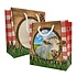 Typisch Hollands Colorful gift bag with window - Cow pasture - with drawstrings bag medium size