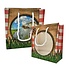 Typisch Hollands Colorful gift bag with window - Cow pasture - with drawstrings bag medium size