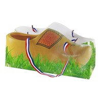 Typisch Hollands Clog-shaped gift bag with carrying straps (red-white-blue)