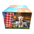Typisch Hollands Geschenkbox 20x31,5x15cm - Farbiges Karo - Holland - Wiese