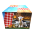 Typisch Hollands Geschenkbox 40x30x23cm - Farbiges Karo - Holland - Wiese