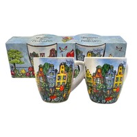 Typisch Hollands Espresso mugs - Gift box 2 cups Amsterdam