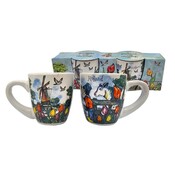 Typisch Hollands Espressotassen – Geschenkset mit 2 Tassen, Holland