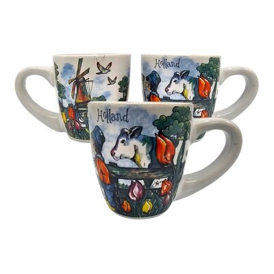 Typisch Hollands Espressotassen – Geschenkset mit 2 Tassen, Holland