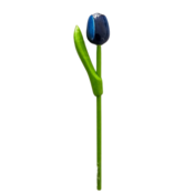 Typisch Hollands Tulp op steel 20 cm Blauw-Wit - Klein