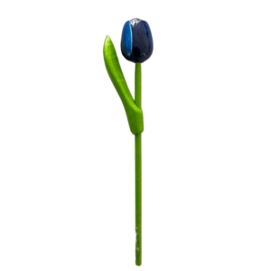 Typisch Hollands Tulip on stem 20 cm Blue-White - Small