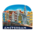 Matix Magnet Canal Houses - blue Amsterdam