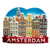 Matix Magnet Grachtenhäuser - rotes Amsterdam