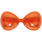 Typisch Hollands Orange - Brille groß (übergroß)