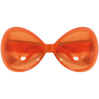 Typisch Hollands Orange - Brille groß (übergroß)