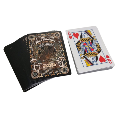 Typisch Hollands Playing cards Amsterdam green / gold - Grass