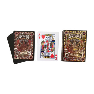 Typisch Hollands Playing cards Amsterdam red / gold - Grass