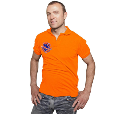 Holland fashion Orange Polo-Shirt Holland - Embroidered patch Holland - Lion