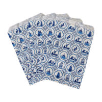 Typisch Hollands Delfts blauwe cadeauzakjes 13x18 cm (10 stuks)