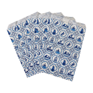 Typisch Hollands Delft blue gift bags 13x18 cm (10 pieces)