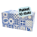 Typisch Hollands Cadeaudozen pak 10 stuks  - Delfts blauw  - Klein