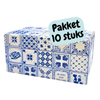Typisch Hollands Cadeaudozen pak 10 stuks  - Delfts blauw  - Klein