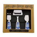 Typisch Hollands Cheese knives - in Delft blue gift packaging