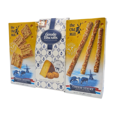 Typisch Hollands Gouda-Käse-Snack-Paket 3 Boxen sortiert - Rabattpaket