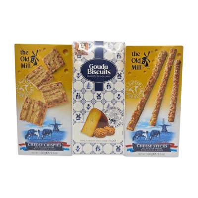 Typisch Hollands Gouda cheese snack package 3 boxes assorted - discount bundle