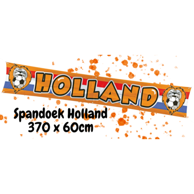 Typisch Hollands Spandoek Hollandse leeuw - Oranje en Rood-Wit-Blauw