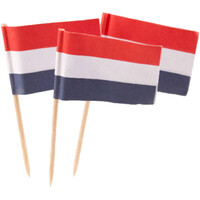 Typisch Hollands Dutch flag sticks - 50 pieces