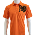 Holland fashion Orange Polo-Shirt Holland - Black badge Holland/Lion