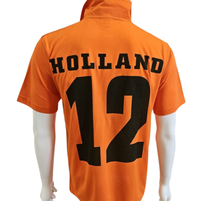 Holland fashion Orangefarbenes Poloshirt Holland