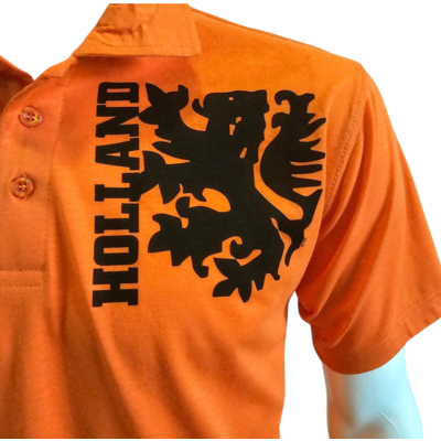Holland fashion Orangefarbenes Poloshirt Holland