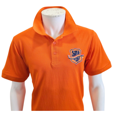 Holland fashion Orange Polo-Shirt Holland - Embroidered patch Holland - Lion