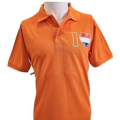 Fox Originals Oranje Polo-Shirt Holland - I love Holland