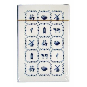 TTD Gifts Playing cards Holland - Delft blue tile motif